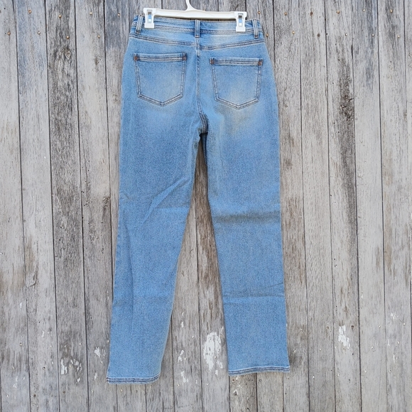 TNR Jeans Sz 28 Lightwash High Rise Straight Leg Womens - Picture 3 of 6